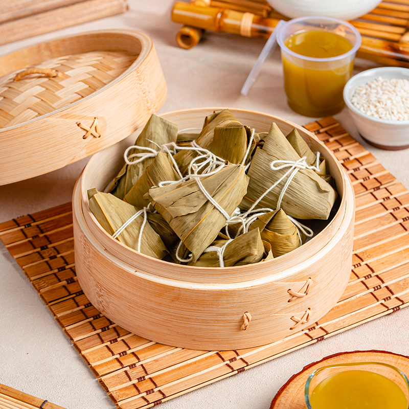 Handgjord vävd Bamboo Steamer Pot